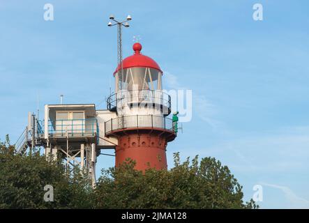 Phare sur l'île de Vlieland Banque D'Images