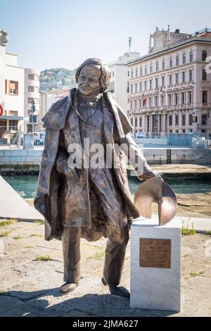 Italie, Friuli Venezia Giulia, Trieste, statue de Josef Ressel Banque D'Images