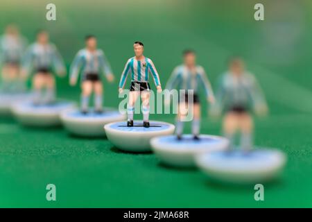 Vintage Subbuteo jeu de football de table jouets Banque D'Images