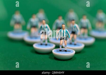 Vintage Subbuteo jeu de football de table jouets Banque D'Images