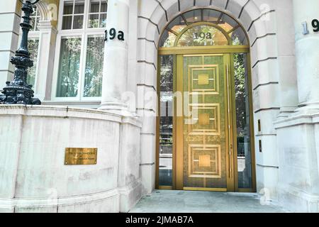 Le Royal Marsden Private Care au 19A Cavendish Square, Londres, Angleterre. Banque D'Images