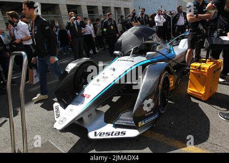 Circuito Cittadino dell'EUR, Rome, Italie - 2022 AVRIL 10 : Stoffel Vandoorne (bel) - Mercedes-EQ Silver Arrow 02 - Mercedes EQ Formula E Team (photo Banque D'Images