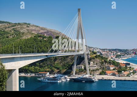 Pont Franjo Tudman (Dubrovnik) Croatie Banque D'Images