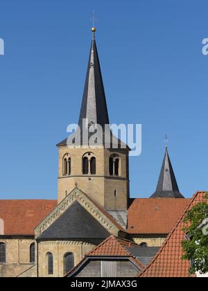 Hildesheim - Basilique Saint-Godehard, Allemagne Banque D'Images