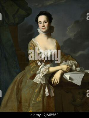 Mme Daniel Hubbard (Mary Greene). John Singleton Copley. c. 1764. Banque D'Images