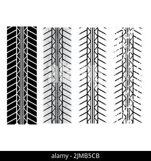 Chemin intérieur de la chenille du pneu Illustration de Vecteur
