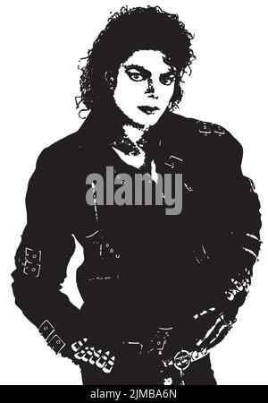 Logo Michael Jackson Noir et blanc Image Vectorielle Stock Alamy