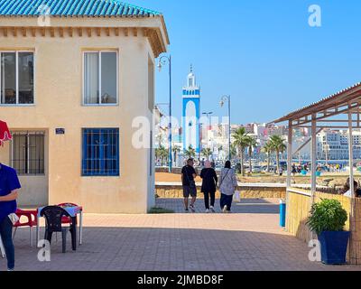 Mosquée Mohamed VI à Fnideq, Mor Banque D'Images