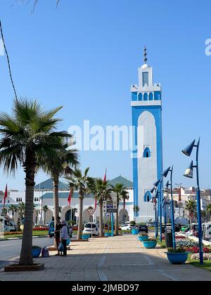 Mosquée Mohamed VI à Fnideq, Maroc Banque D'Images