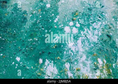 abstrait terre paysage vert peinture arrière-plan Banque D'Images