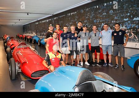 WTCR 2022 PILOTES visite au Musée de l’Auto Mulhouse pendant la WTCR - course d’Alsace Grand est 2022, 7th tour de la FIA World Touring car Cup 2022, sur l’anneau du Rhin de 6 août à 7 à Biltzheim, France - photo Paulo Maria / DPPI Banque D'Images