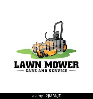 tondeuse à gazon vector, idéal pour le logo, l'illustration ou toute autre publicité Illustration de Vecteur