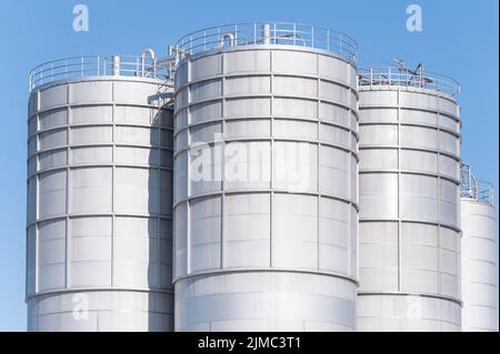 Usine de produits chimiques, des conteneurs Banque D'Images