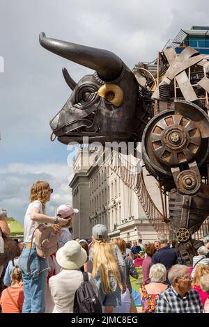 The Raging Bull - le taureau mécanique 10ft utilisé lors des Jeux du Commonwealth de Birmingham 2022, Birmingham, Royaume-Uni Banque D'Images