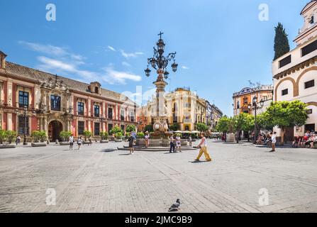 Plaza de la Virgen de los Reyes Banque D'Images