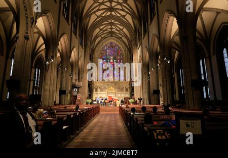 L'église Trinity, Manhattan, New York City, New York, USA Banque D'Images