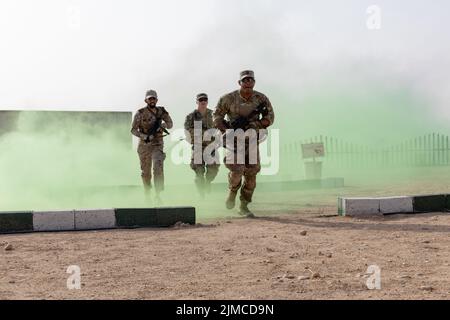 Les soldats de la Garde nationale de l'Armée de Floride s'entraîner au Moyen-Orient Banque D'Images