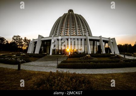 Temple de Bahai, seule maison de culte et centre religieux de la religion de Bahai en Europe, Hofheim-Lorsbach, Taunus, Hesse, Allemagne Banque D'Images