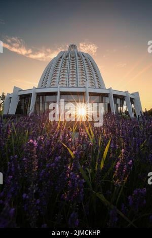 Temple de Bahai, seule maison de culte et centre religieux de la religion de Bahai en Europe, Hofheim-Lorsbach, Taunus, Hesse, Allemagne Banque D'Images