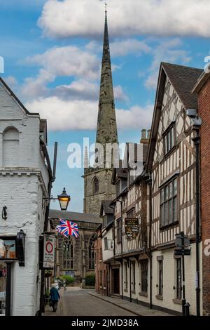 Butcher Row, Shrewsbury, Shropshire, Angleterre Banque D'Images