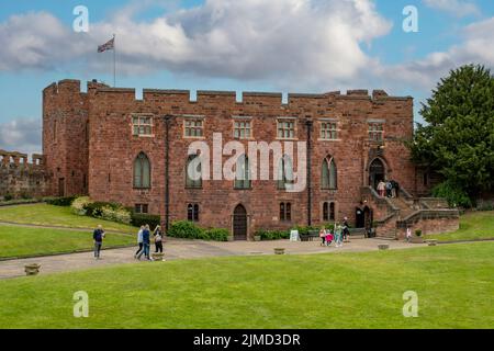 Le château, Shrewsbury, Shropshire, Angleterre Banque D'Images