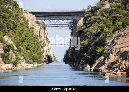 Le Canal de Corinthe Banque D'Images