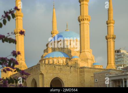 Beyrouth, Liban, 03 avril - 2017: Magnifique mosquée mosquée Mohammad Al-Amin, située au centre de Banque D'Images