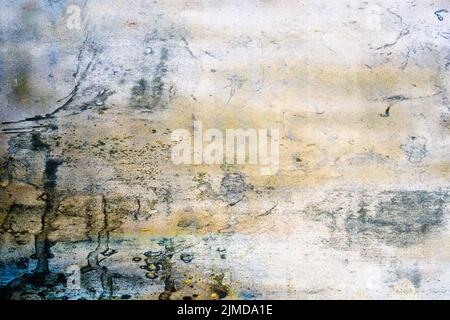 Grunge Golden désordre mur stuc surface texture arrière-plan. Peinture murale décorative Banque D'Images