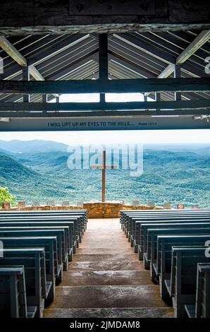 Jolie chapelle d'endroit près de Greenville en Caroline du Sud Banque D'Images