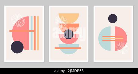 Abstraction. Ensemble de collections graphiques abstraites. Illustration de Vecteur