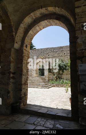 Mystras de la cité médiévale Banque D'Images