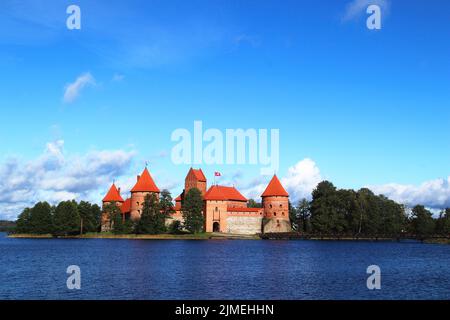 Le château d'eau Trakai en Lituanie, États baltes, europe Banque D'Images