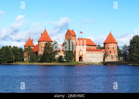 Le château d'eau Trakai en Lituanie, États baltes, europe Banque D'Images