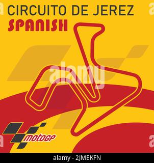 circuitode jeres spanish logo design. for various purposes with vector files Stock Vector