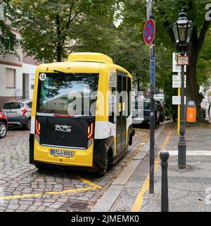 Bus autonome en voiture comme projet à Berlin Tegel Banque D'Images