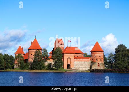 Le château d'eau Trakai en Lituanie, États baltes, europe Banque D'Images