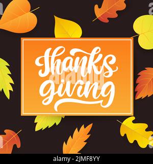 Modèle de bannière Web de vente le jour de Thanksgiving Illustration de Vecteur