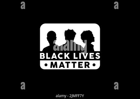 Black Lives Matters Symbol logo Design Vector Illustration de Vecteur