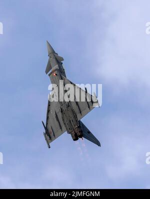 Eurofighter EF2000A de la Force aérienne italienne au Royal International Air Tattoo Banque D'Images