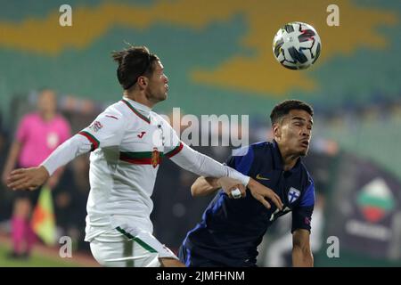 Bulgarie contre Finlande - Ligue des Nations de l'UEFA Banque D'Images