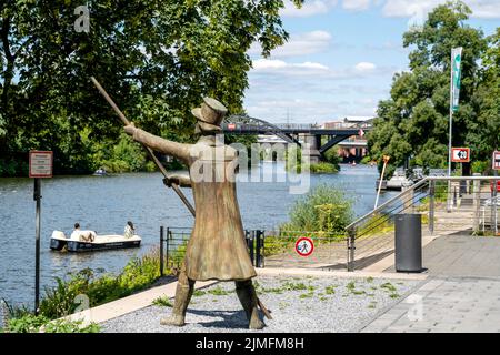 Deutschland, Nordrhein-Westfalen, Mühlheim an der Ruhr, Ruhrpromenade Banque D'Images