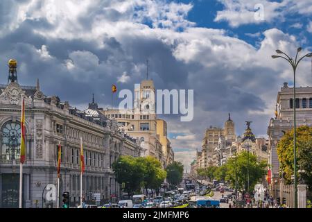 Rue de Madrid, Espagne Banque D'Images