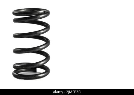 Ressort de la voiture isolé sur fond blanc avec espace de copie Banque D'Images
