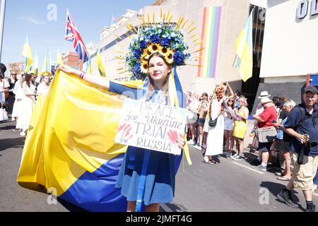 Brighton, East Sussex, Royaume-Uni. 6th août 2022. Ville de Brighton et Hove, Brighton Pride Parade 2022. 6th août 2022 crédit : David Smith/Alay Live News Banque D'Images