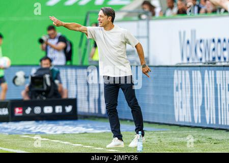 Wolfsburg, Allemagne. 06th août 2022. Firo : 08/06/2022, football, 1st ligue, 1st Bundesliga, Saison 2022/2023, VfL Wolfsburg - SV Werder Bremen -WTGFGE- Credit: dpa/Alamy Live News Banque D'Images