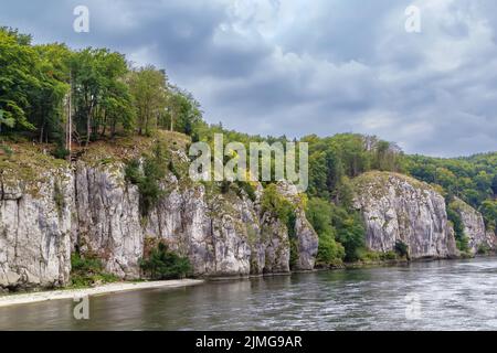 Côtes rocheuses du Danube, Allemagne Banque D'Images