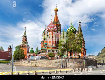 La Cathédrale Saint-Basile à Moscou, Russie Banque D'Images