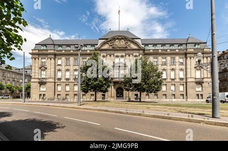 Le bâtiment de la Préfecture sur la place de la République dans le centre de Strasbourg, France Banque D'Images