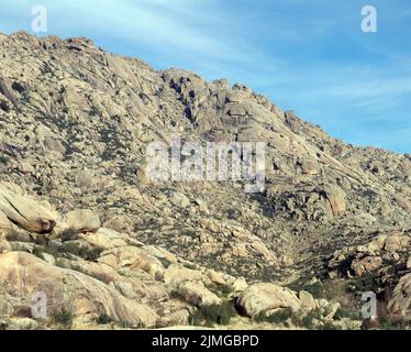 VISTA DE LA SIERRA. Emplacement: PEDRIZA, LA. MANZANARES EL REAL. MADRID. ESPAGNE. Banque D'Images