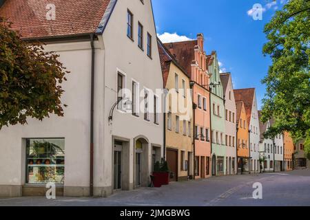 Rue à Weiden dans le der Oberpfalz, Allemagne Banque D'Images